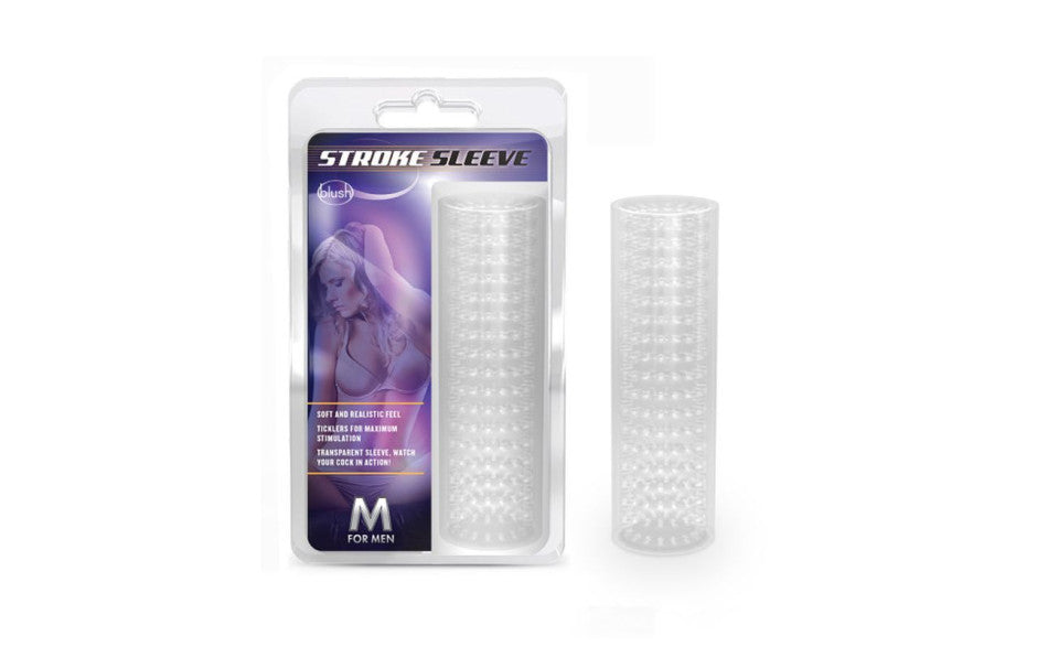 M For Men Stroke Male Masturbator Sleeve Clear Masturbators and Strokers