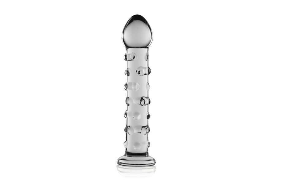 Glass Romance 2 Glass Dildo 7 Inch Clear Glass Sex Toys