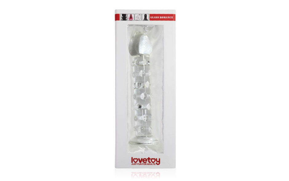 Glass Romance 2 Glass Dildo 7 Inch Clear Glass Sex Toys