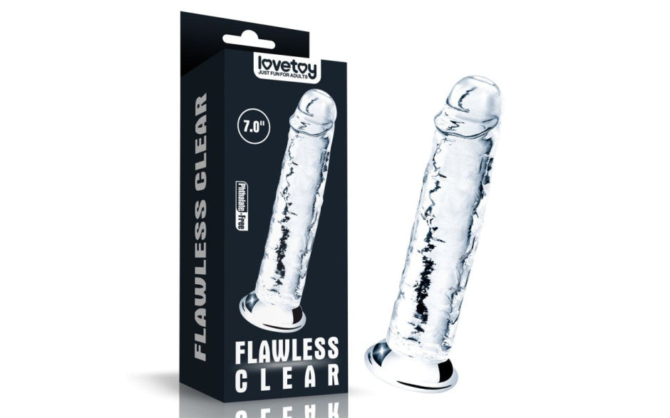 Lovetoy Super Realistic Clear Dildo 7 Inch Realistic Dildos