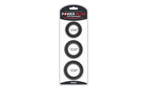 Lovetoy Thick Stretchy Silicone Cock Rings Set 3 Piece - Cock Ring Sets