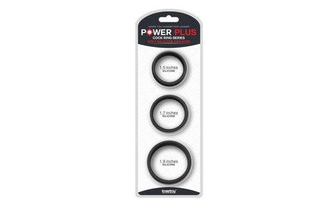 Lovetoy Pro Stretchy Silicone Cock Rings Set 3 Piece - Cock Ring Sets
