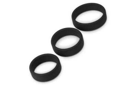 Lovetoy Pro Stretchy Silicone Cock Rings Set 3 Piece - Cock Ring Sets