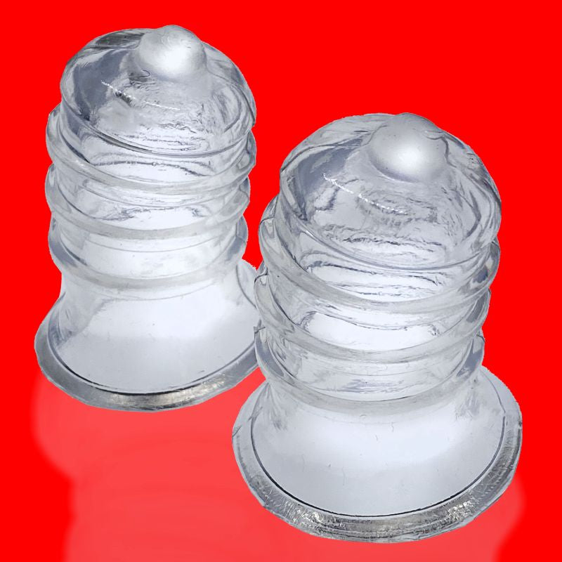 Hunkyjunk ELONG Wide Base TPR Nipsucker Nipple and Clit Clamps