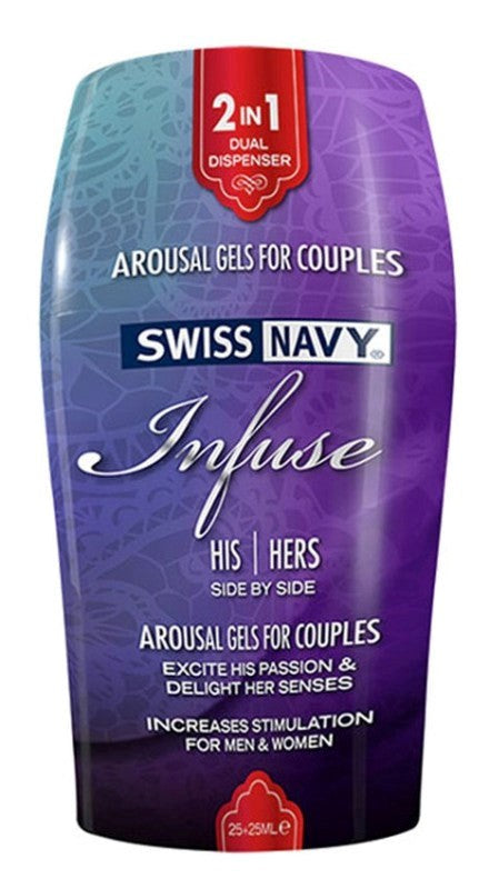 Swiss Navy Infuse 2-In-1 Couple Arousal Gels 50ml Delay and Excite Sprays