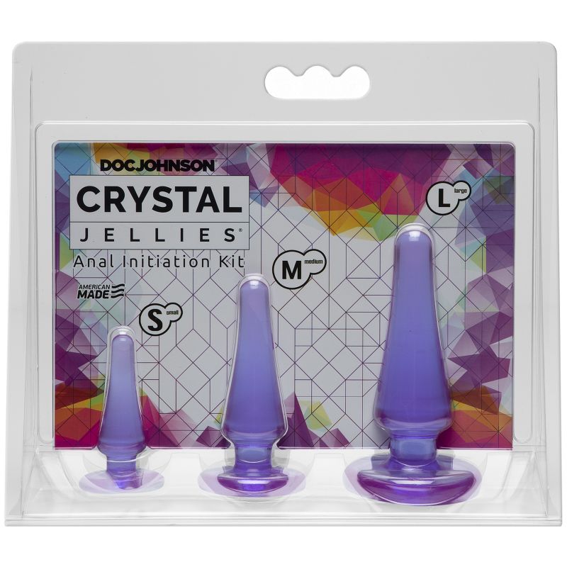 Crystal Jellies Anal Initiation Butt Plug Kit Butt Plugs