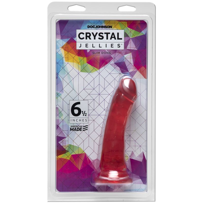 Crystal Jellies 6.5 Inch Slim Realistic Dong Realistic Dildos