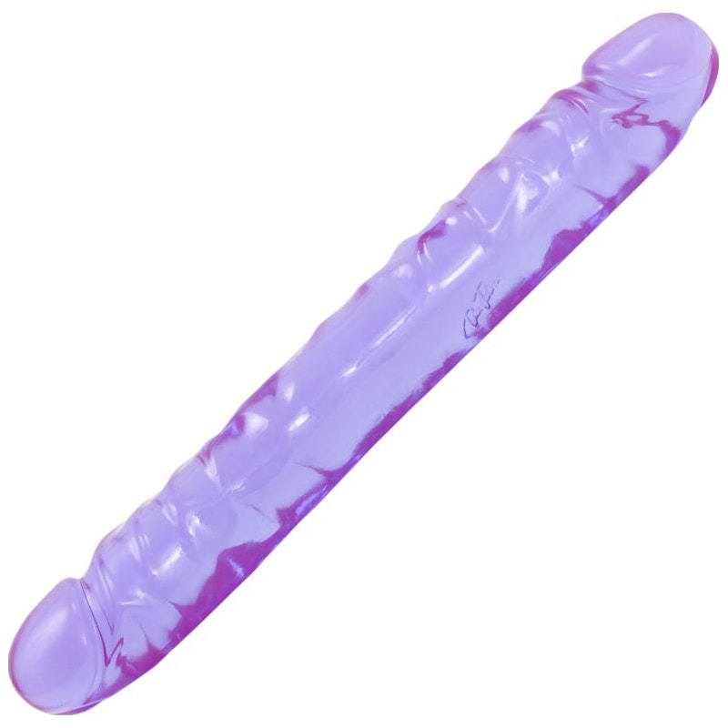 Crystal Jellies Jr Double Dong Purple 12 Inch Double Ender