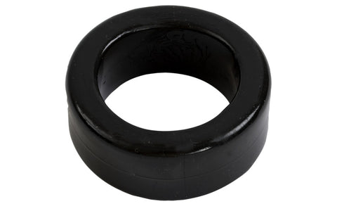 Titanmen Extra Thick Stretchy Cock Ring Black - Stretchy Cock Rings