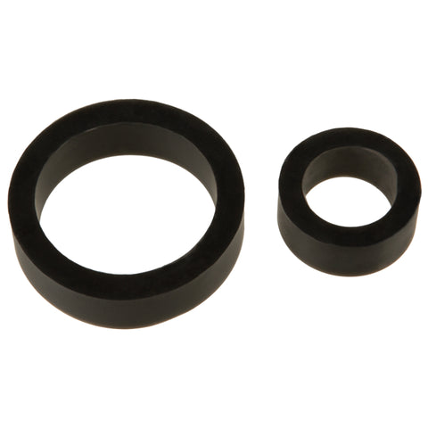 Titanmen Stretchy Silicone Cock Rings Double Pack - Stretchy Cock Rings