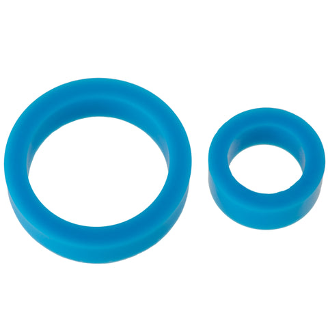 Titanmen Stretchy Silicone Cock Rings Double Pack - Stretchy Cock Rings