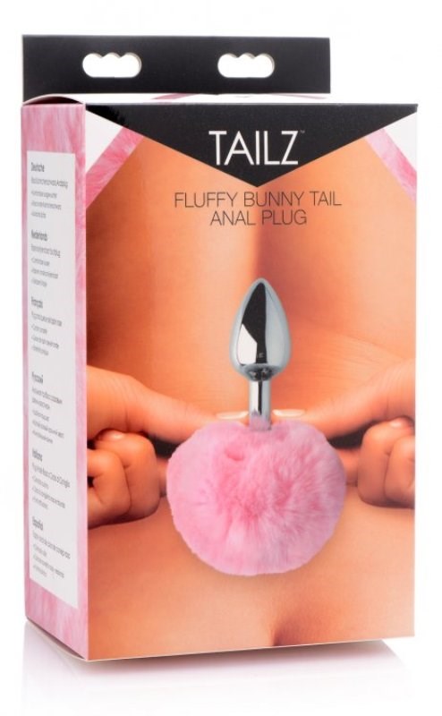 Tailz Faux Fluffy Bunny Tail Anal Plug Butt Plugs