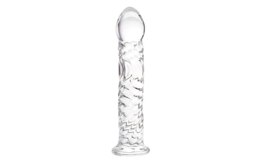 Sexus Suction Cup Glass Dildo 16cm Clear {% if variant != 'Default Title' and variant != blank %} {% endif %} Glass Sex Toys