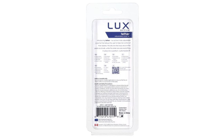 LUX Active Tether Fully Adjustable Cock Tie Cock Rings