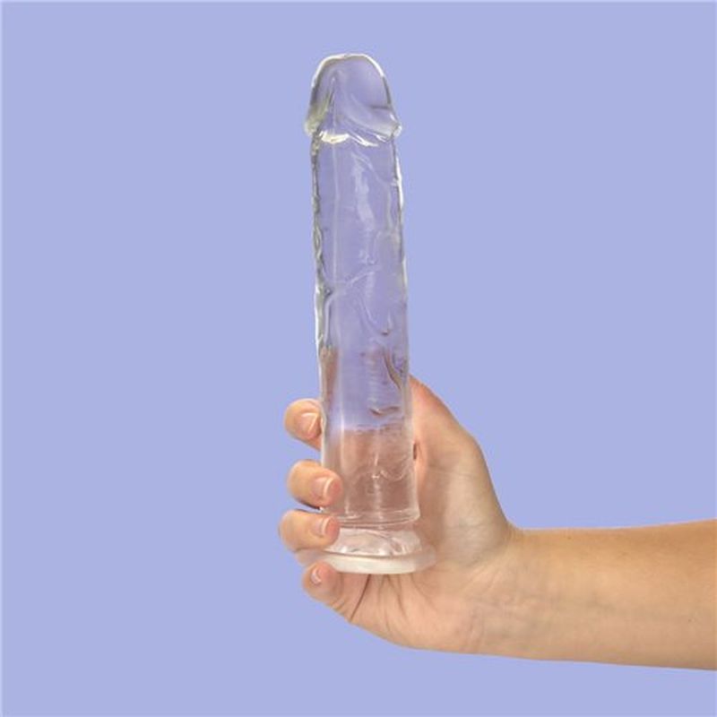 Addiction Crystal Realistic Dong Straight Clear Realistic Dildos