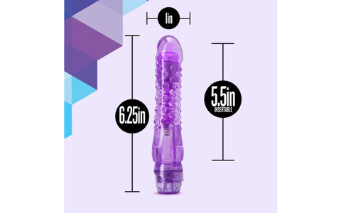 Naturally Yours Bump N Grind Vibrating Dildo Purple - Vibrating Dildos