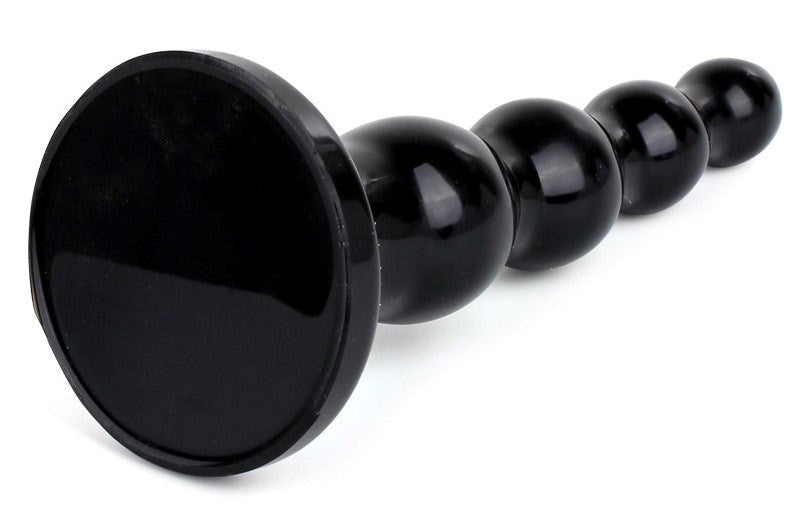 Tantus Ripple Large Black Butt Plugs