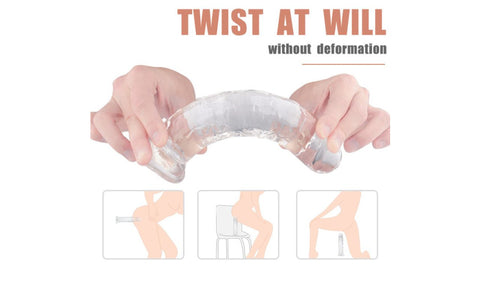 S-Hande Lester Realistic Texture Dong Small Clear - Realistic Dildos