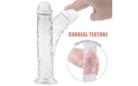 S-Hande Lester Soft Realistic Dong Clear M - Realistic Dildos