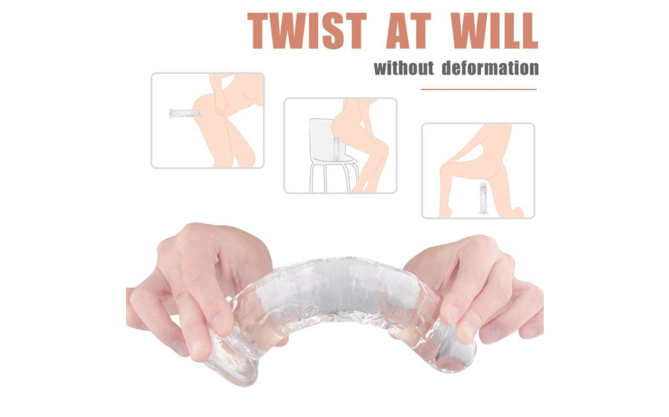 S-Hande Lester Soft Realistic Dong Clear M Realistic Dildos