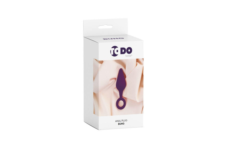 ToDo Bung Silicone Anal Plug Small Purple Butt Plugs