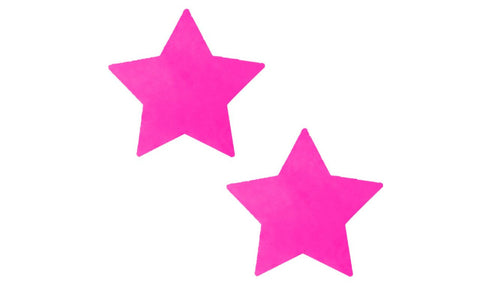 Neva Nude Neon Pink Starburst Starry Night Womens Nipple Pasties - Fancy Dress Ups