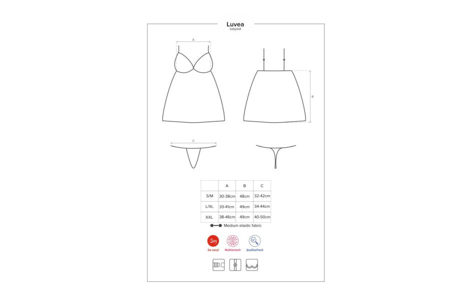 Obsessive Sexy Exposed Back Luvae Babydoll - BabyDolls And Chemises