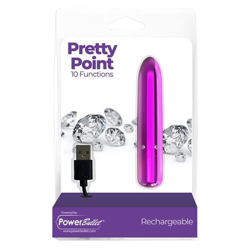 PowerBullet Pretty Point 10 Functions Bullet Vibrator Bullet Vibrators