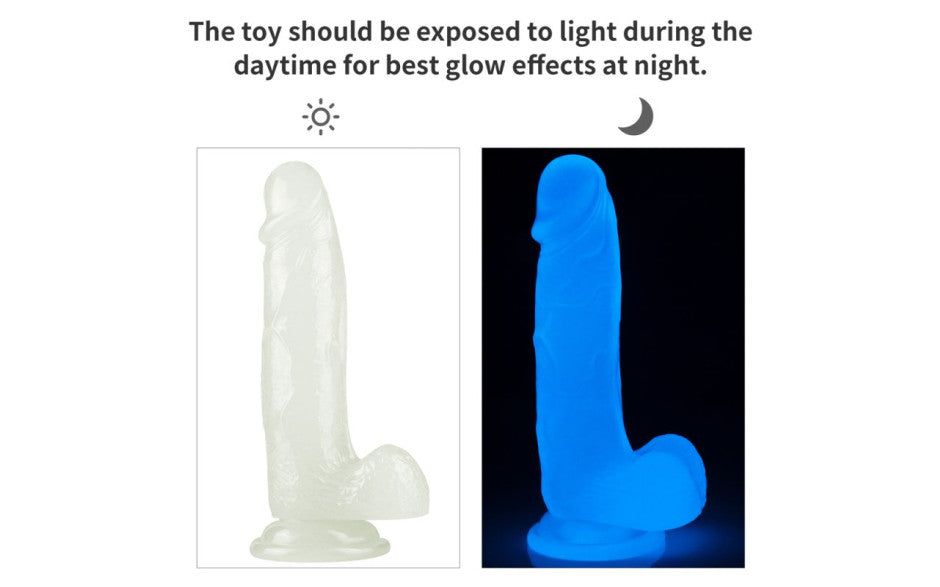 Lovetoy Lumino Play Flexible & Realistic Dildo With Balls 7.5 Inch Clear Realistic Dildos