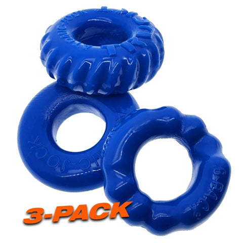 OxBalls Bonemaker 3 Piece Stretchy Mens Cock Ring Set - Stretchy Cock Rings