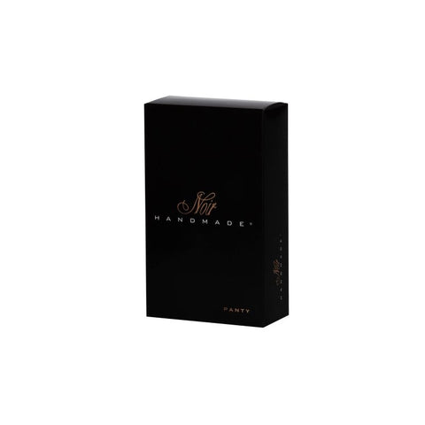 Noir Handmade Power Wetlook Womens Panty With Gold Clasp - Her Fetish