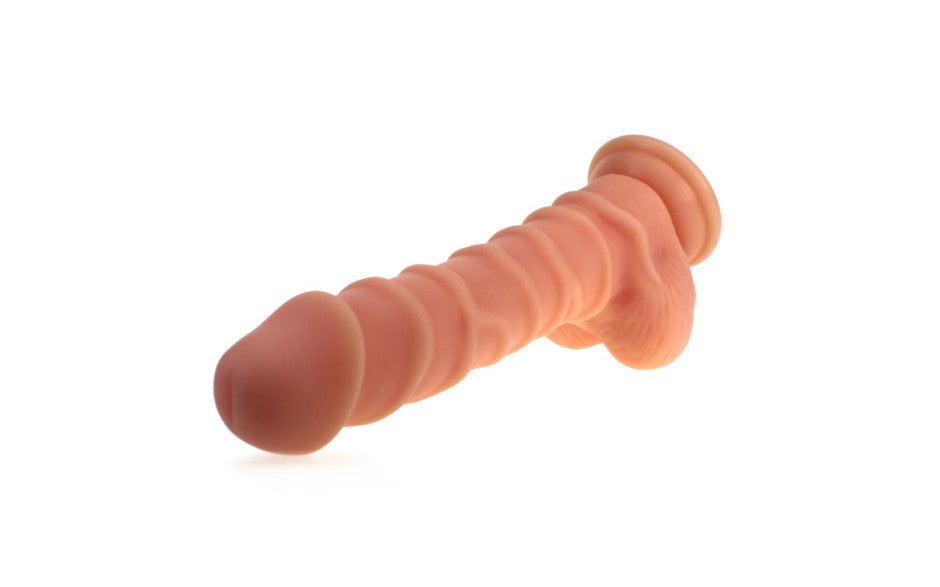 X-Men 22 cm Ridged Shaft Realistic Dildo With Balls Realistic Dildos