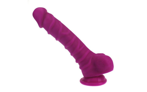 X-Men 22 cm Ridged Shaft Realistic Dildo With Balls - Realistic Dildos