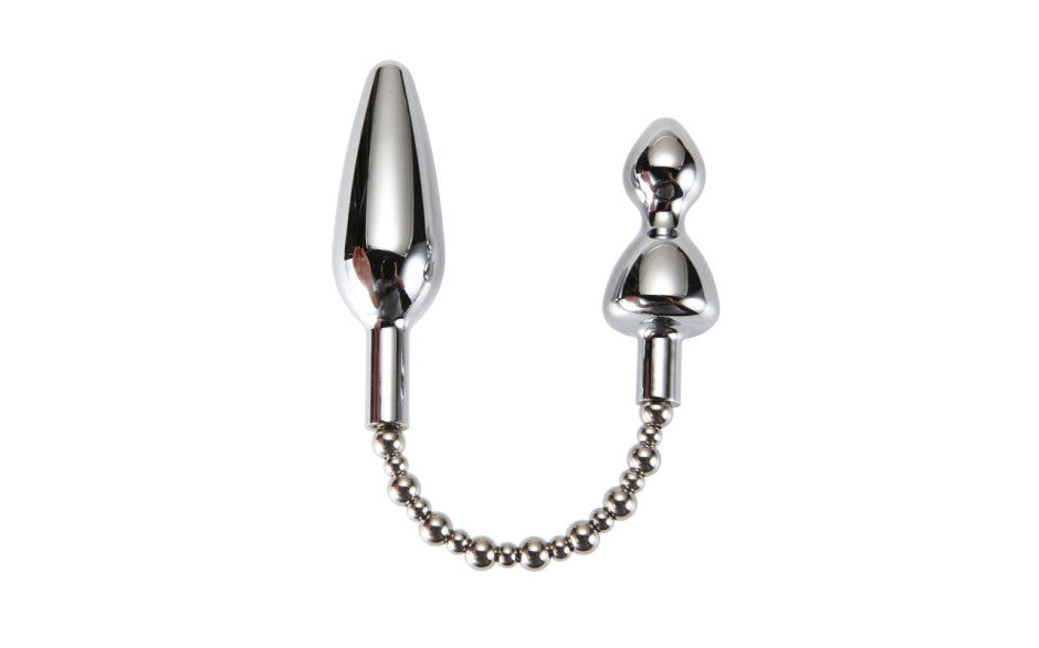 X Men Silver Bullet Double Metal Plug Butt Plugs