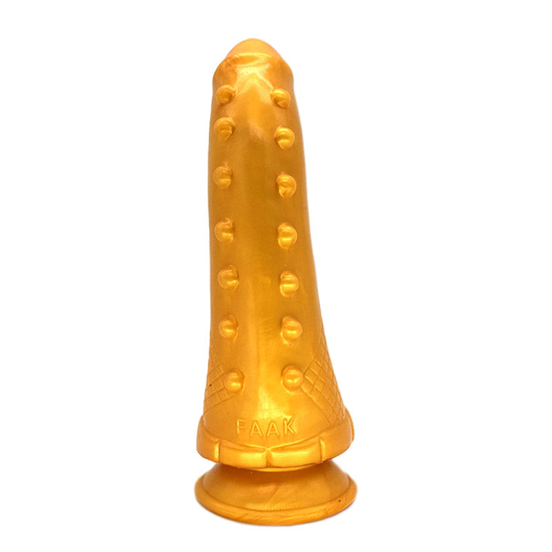 Faak Hunchback Penis Shape Dildo Gold Realistic Dildos