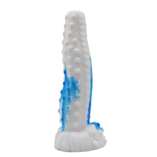 Faak Tiger Silicone Dildo Blue / White Anal Dildos