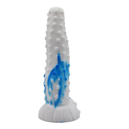 Faak Tiger Silicone Dildo Blue / White Anal Dildos