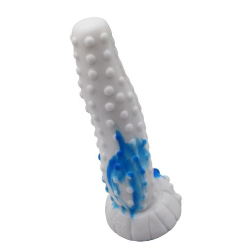 Faak Tiger Silicone Dildo Blue / White Anal Dildos