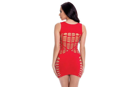 Pink Lipstick Womens Dynamite Diva Mini Dress OS Red - Skirts And Club Wear