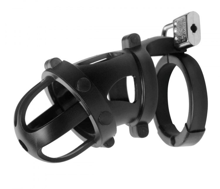 The Chamber Locking Chastity Cage Cock Rings