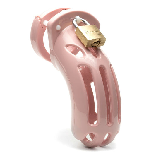The Curve Chastity Cock Cage Kit - Pink Male Chastity