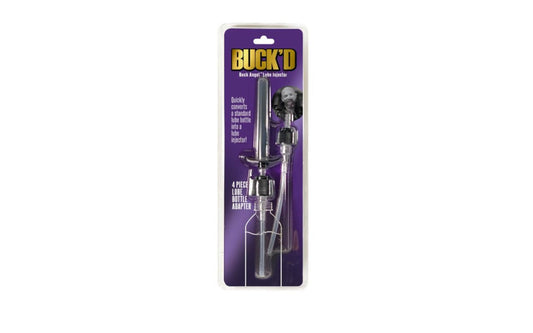 Demon Kat Buckd Lube Injector 4 Piece Bottle Adapter - Massage Oils and Lubricants