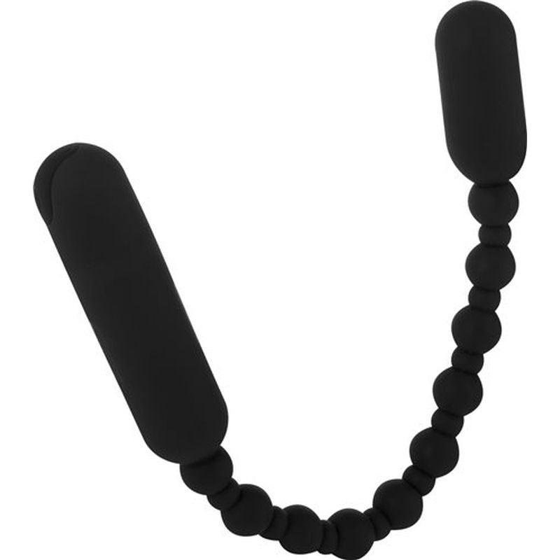 PowerBullet Rechargeable Booty Beads Black Anal Beads and Balls