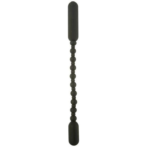 PowerBullet Rechargeable Booty Beads Black - Anal Beads and Balls