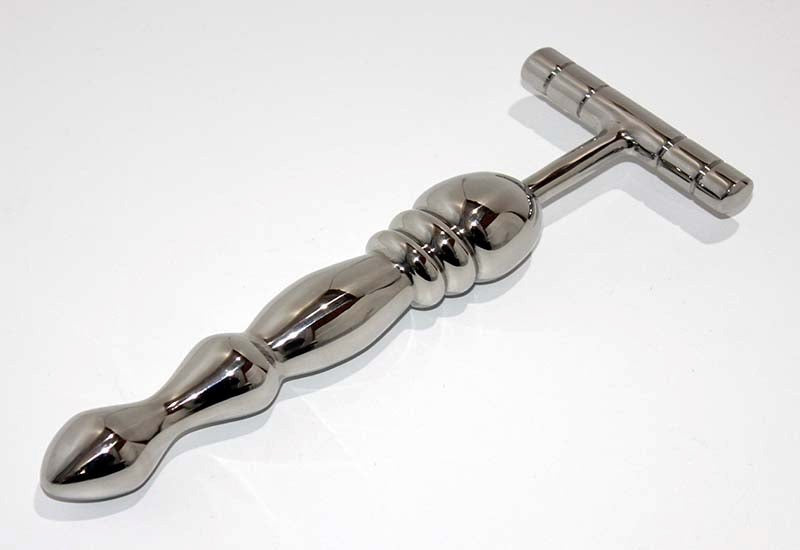 The Ripple T-Bar Extreme Steel Dildo Anal Dildos