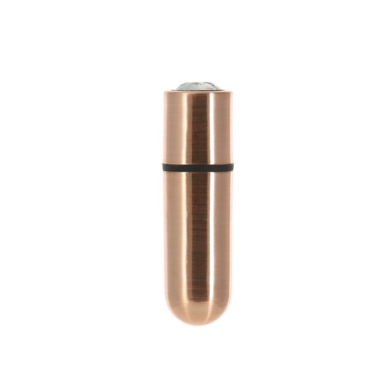 Power Bullet First Class 6 cm Rechargeable Bullet Vibrator With Crystal Button Bullet Vibrators