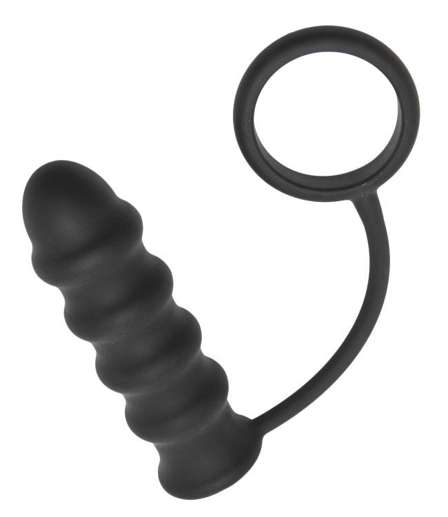 The Rippler Vibrating Silicone Anal Plug & Cock Ring Cock Rings