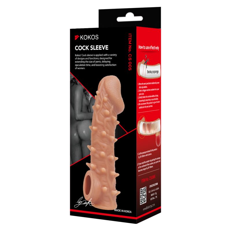 Kokos Body Safe Material Mens Cock Sleeve 5 Penis Sleeves and Extenders