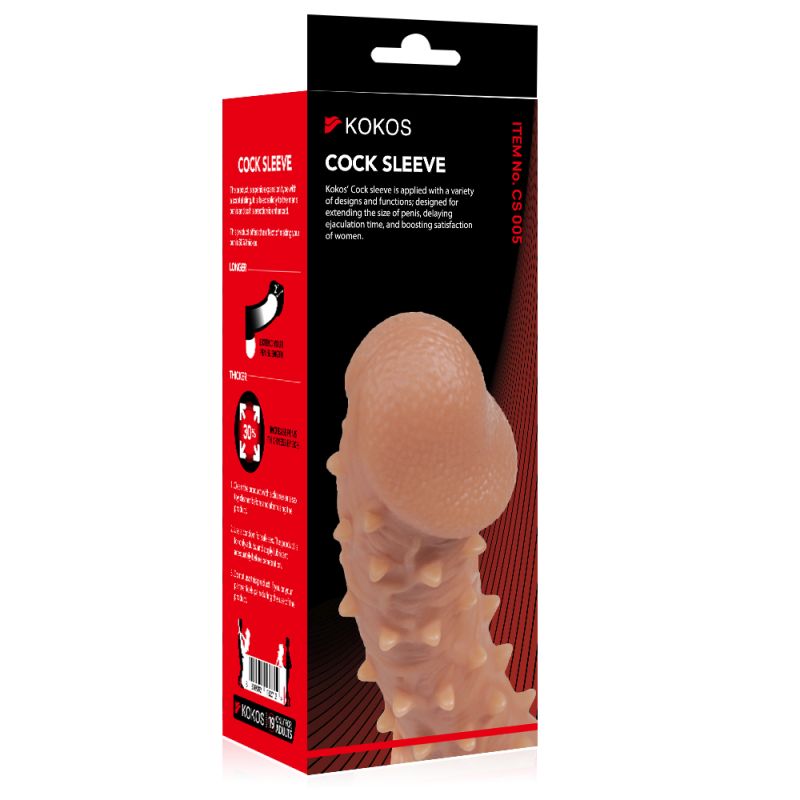 Kokos Body Safe Material Mens Cock Sleeve 5 Penis Sleeves and Extenders