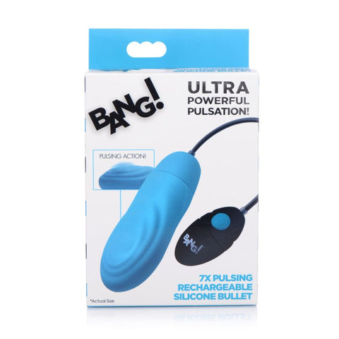 Bang 7X Pulsing Rechargeable Vibrating Bullet Vibrator - Bullet Vibrators